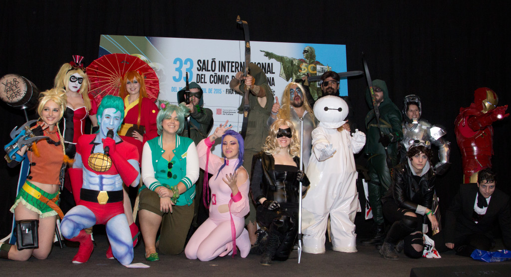 cosplayers domingo salon del cómic