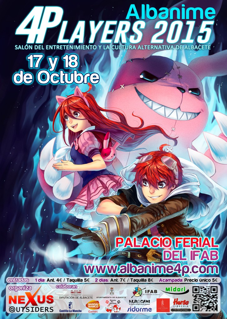 Cartel Albanime 4Players 2015