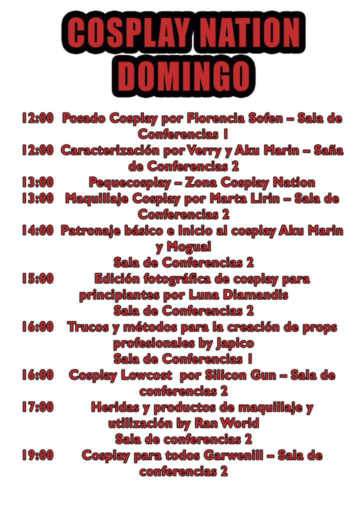 cosplay nation domingo